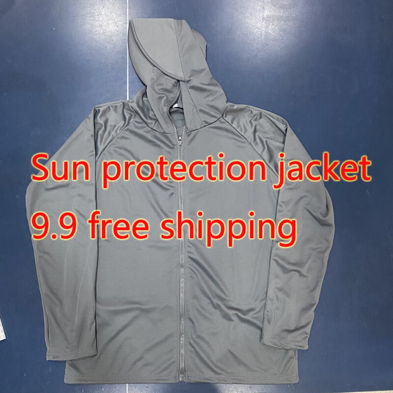 Men Women Summer Sun Protection Jacket Outdoors Sports Cycling Thin Lightweight Breathable Quick-dry Zipper Hooded Coats