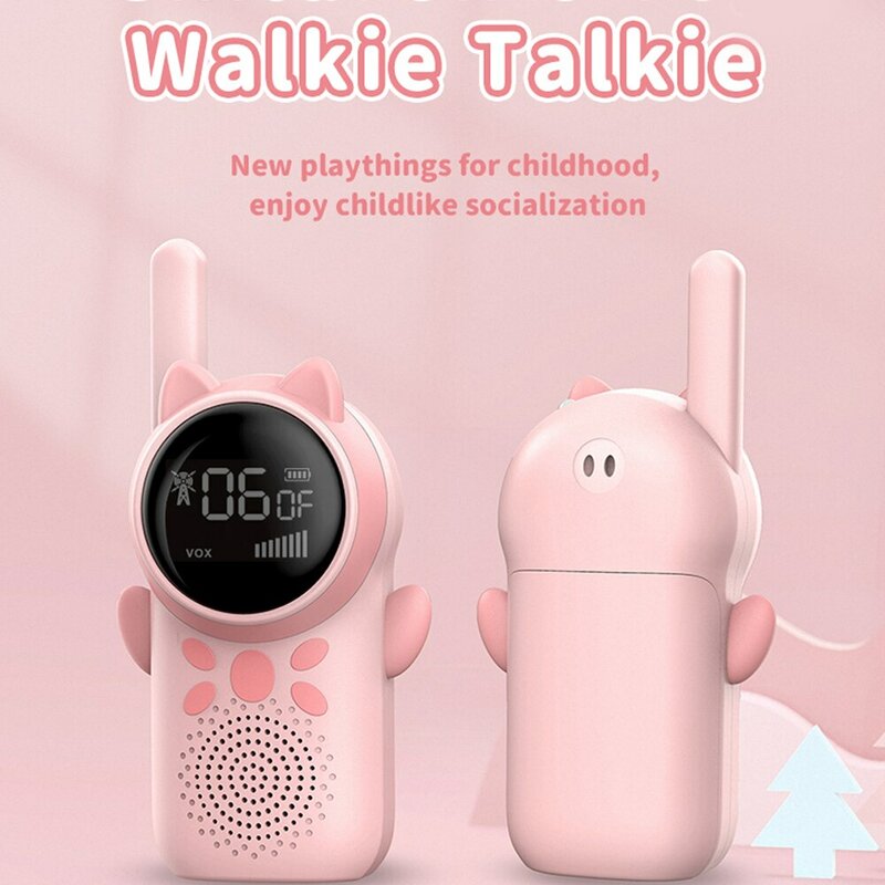 D25 walkie-talkie para niños y niñas, juguetes de regalo, 8/20/22 canales, linterna LED