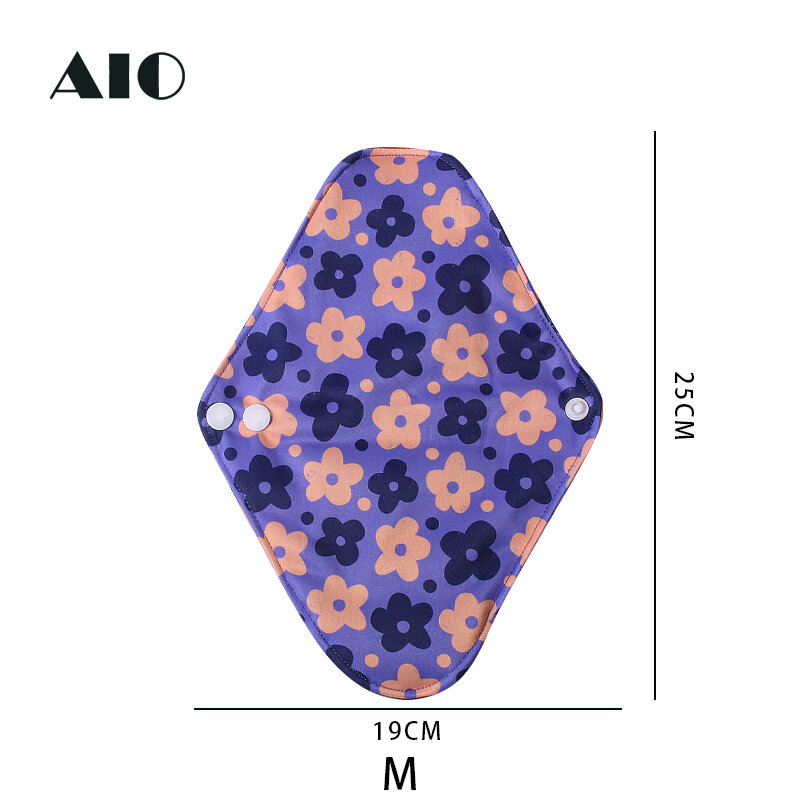 Aio-再利用可能な衛生パッド,女性用,洗える,衛生ナプキン