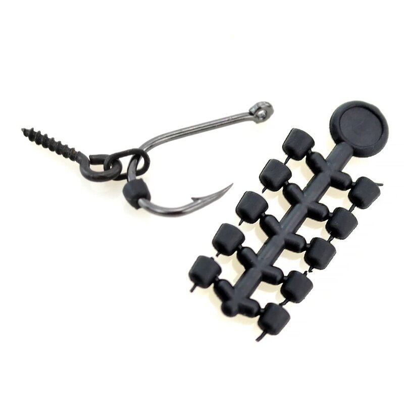 50pcs Rubber Beads for Carp Fish Hook Carp Fishing Accessories Fish hook Stoper 20pcs Fishing Boilie Screw Chod Rigs