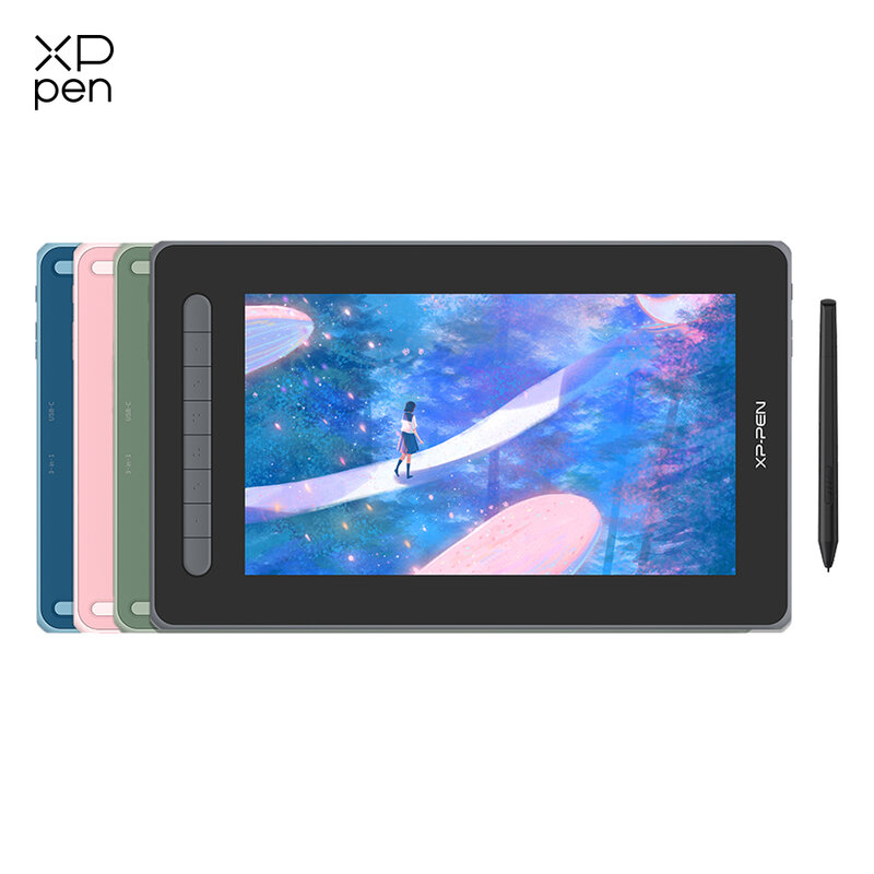 XPPen 아티스트 12 2 세대 12 인치 그래픽 태블릿 모니터, 8192 레벨 60 틸트 X3 스타일러스 아트 드로잉 태블릿, 안드로이드 윈도우 맥