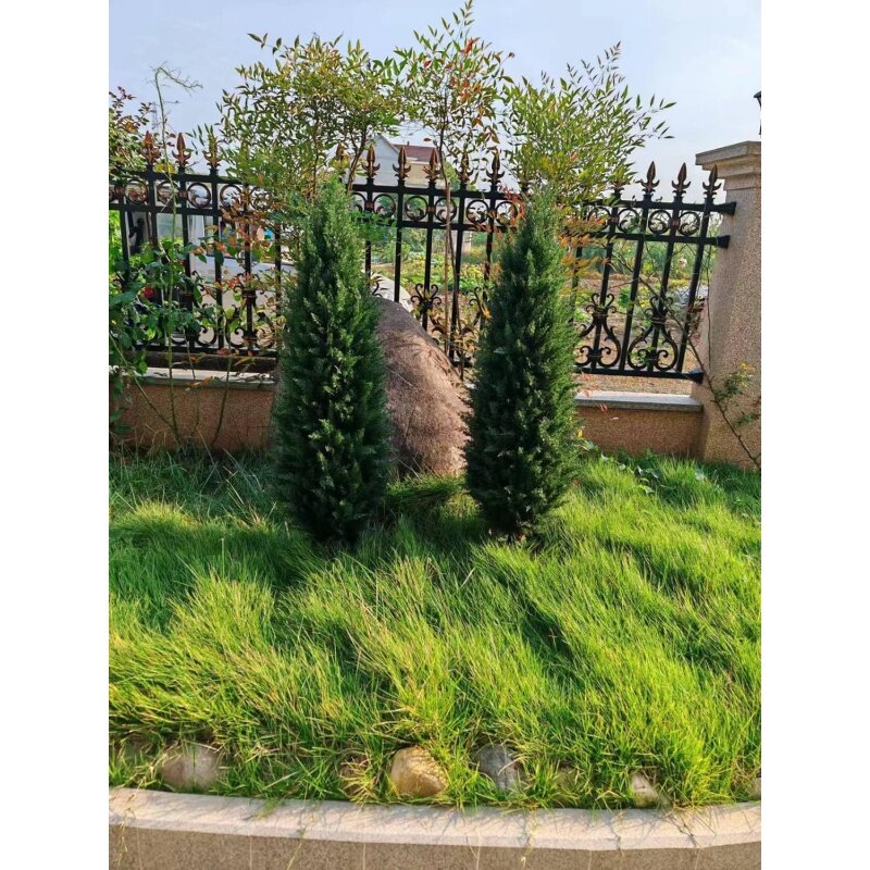 Artificial Cedar Topiary Árvore, Plantas em vasos, folhas resistentes UV, arbusto ao ar livre, Interior Home and Office Decor, 4ft, 48"