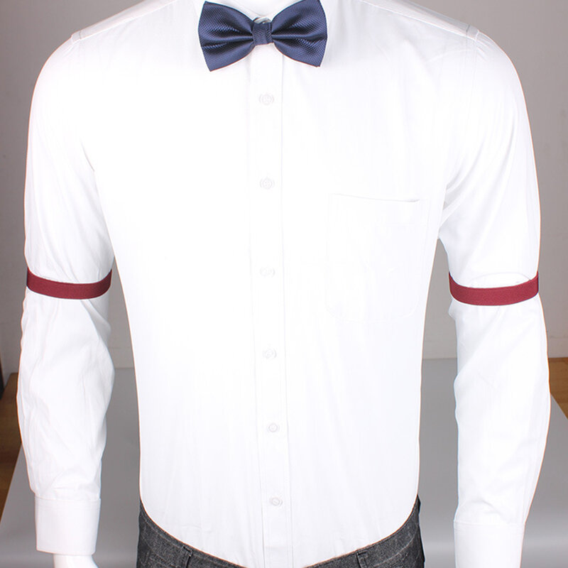 Elastic Armband camisa manga titular para homens e mulheres, ajustável braço algemas bandas, casamento festa vestuário acessórios, moda, 2pcs