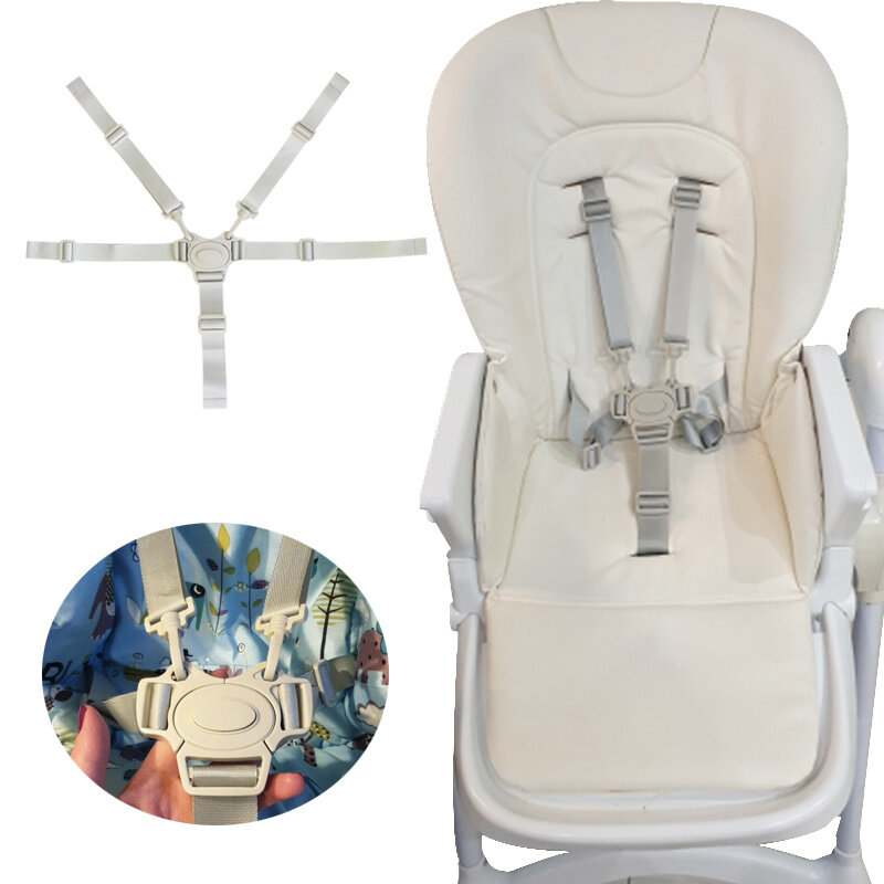 Arnés Universal de 5 puntos para silla de bebé, cinturón de seguridad para cochecito, cochecito, silla de comedor para niños