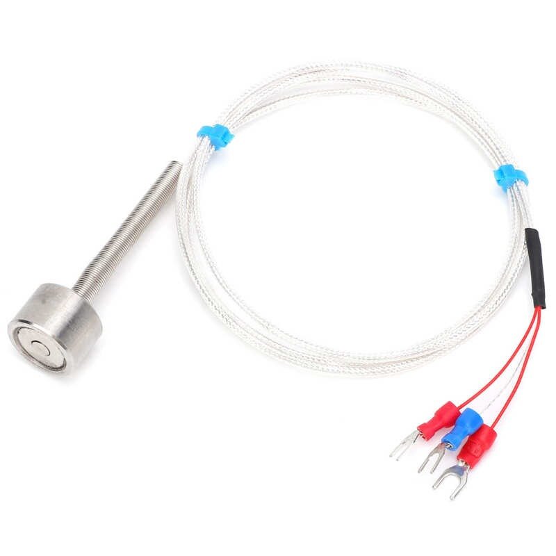 PT100 Sensor suhu magnetik Thermistor adsorpsi tahan air Probe 60 sampai + 250 ℃ Sensor suhu