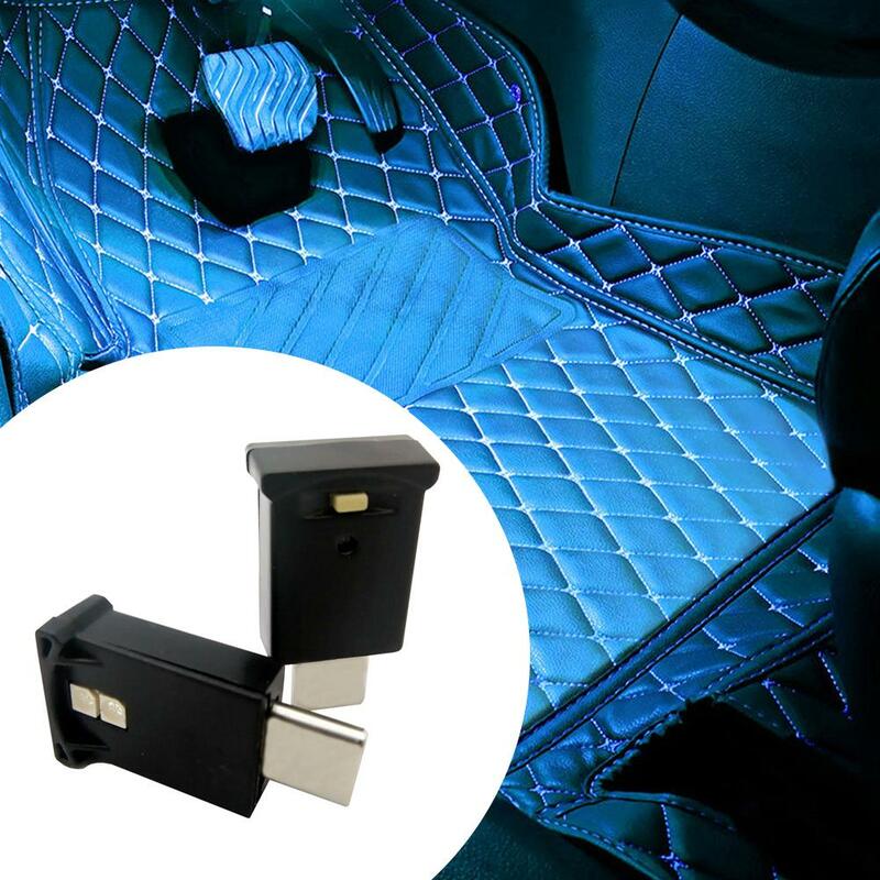Type-C Adjustable Interior Atmosphere Lamp Car Interior Lamp LED Ambient Light 8 Colors RGB Dynamic Gradient Brightness