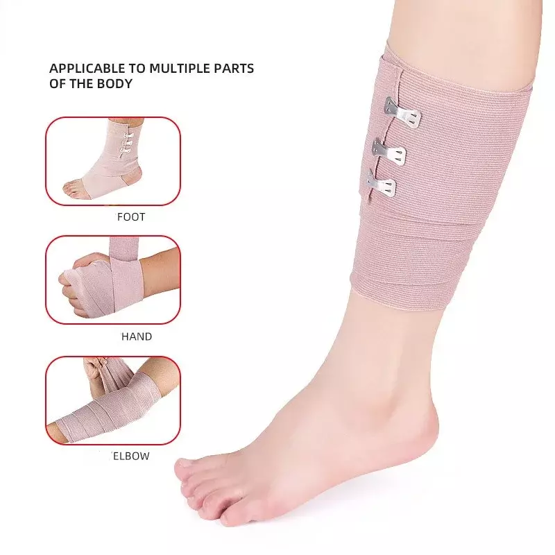1 Rolo Alta Elastic Bandagem Ferida Dressing Outdoor Sports Entorse Tratamento Bandagem Para Kits de Primeiros Socorros Acessórios