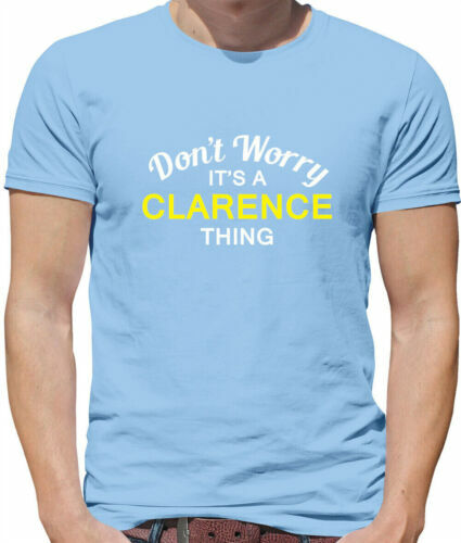 Не волнуйтесь, это Кларенс: Cosa Camiseta Hombre - Apellido костюм семейная одежда