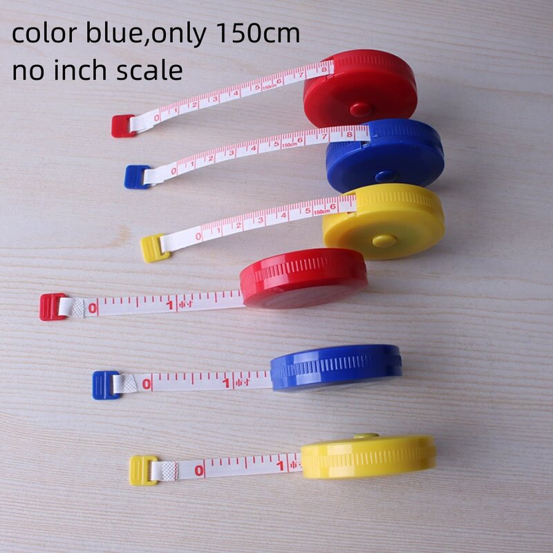Automatic telescopic 1.5M small tape measure plastic measuring clothing tape measure three circumference soft ruler