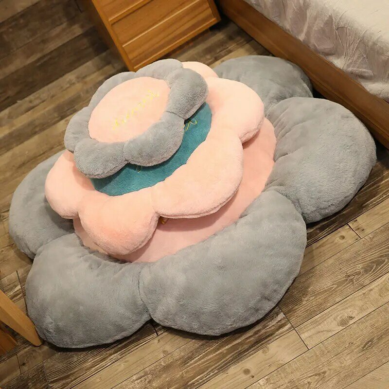Sweet Girl's Heart Seat Cushion Hanging Basket Blanket Round Vine Chair Carpet Bedroom Bedside Foot Mat Decoration Flower Pillow