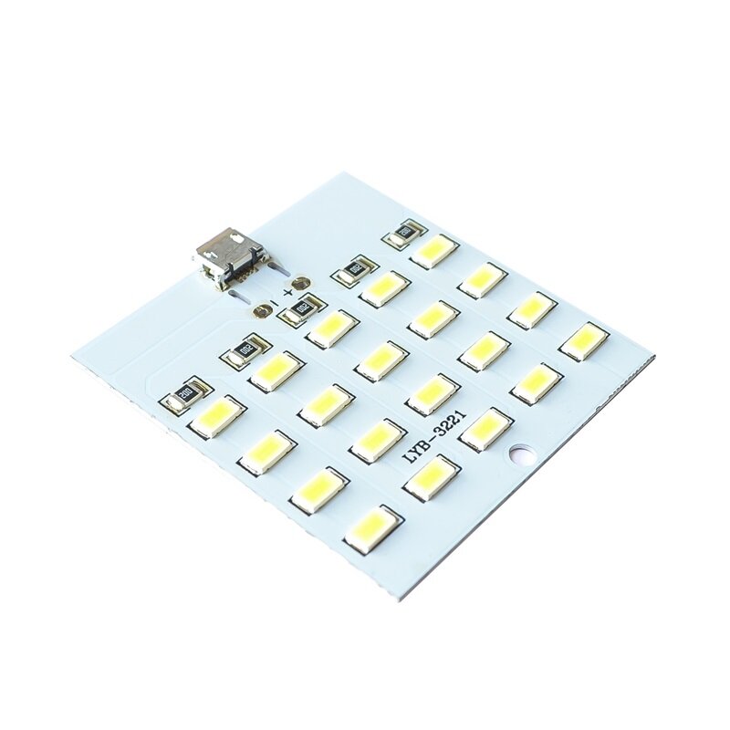 20-Bit 20-Manik Papan Lampu LED 20 Lampu LED Lampu Malam USB Mikro Lampu Kemah Seluler Mini Lampu Darurat Lampu Malam Kecil