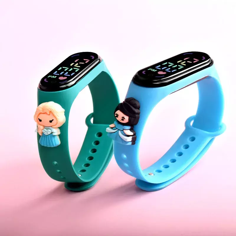 Waterdichte Smart Touchscreen Kinderen Digitale Horloge Led Elektronische Horloges Cartoon Meisje Kids Horloge Verjaardagscadeau Armband Klok