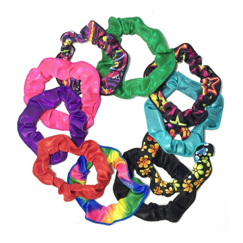 Kids Girl Gymnastics Ballet Hair Scrunchies Band Ties Rope Polyester Fiber Spandex Dance Headwear Accessory