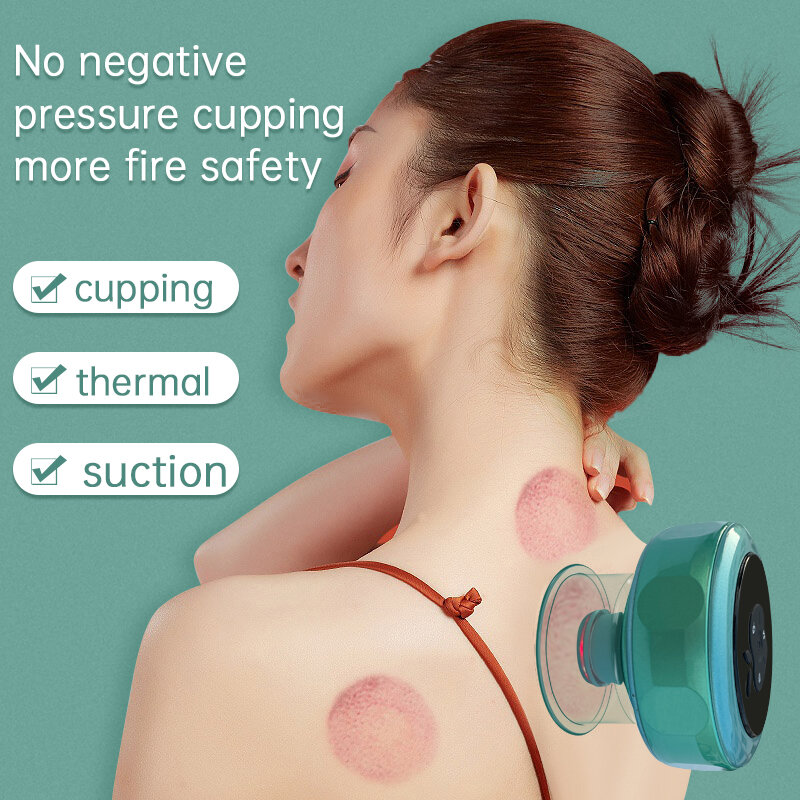 Op Maat Gemaakte Slimme Massage Glas Therapie Cupping Hijama Cups Sets / Chinese Vacuüm Cupping Machine/Elektrische Cupping