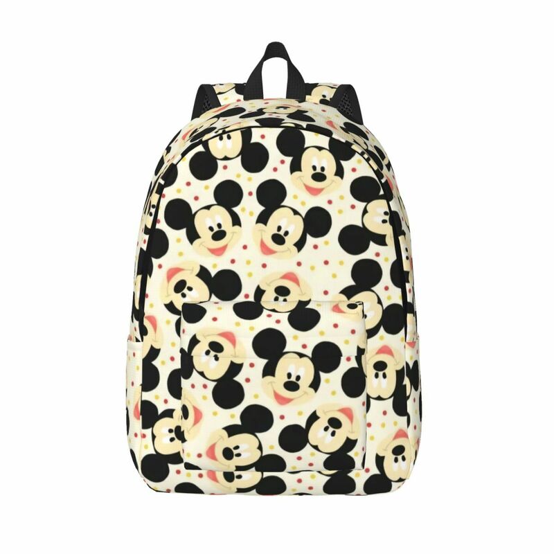 Głowa myszki Mickey na zamówienie Manga Cartoon plecaki na płótnie kobiety moda męska torba na torby szkolne