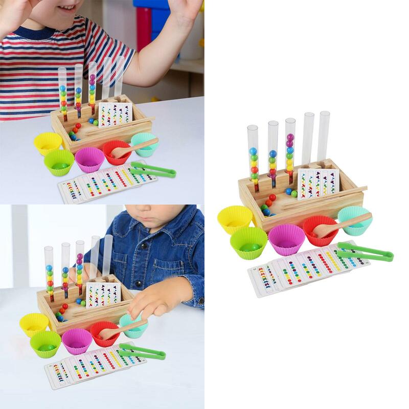 Montessori Toy Fine Motor Beads Game for Children Toddler Girls and Boys