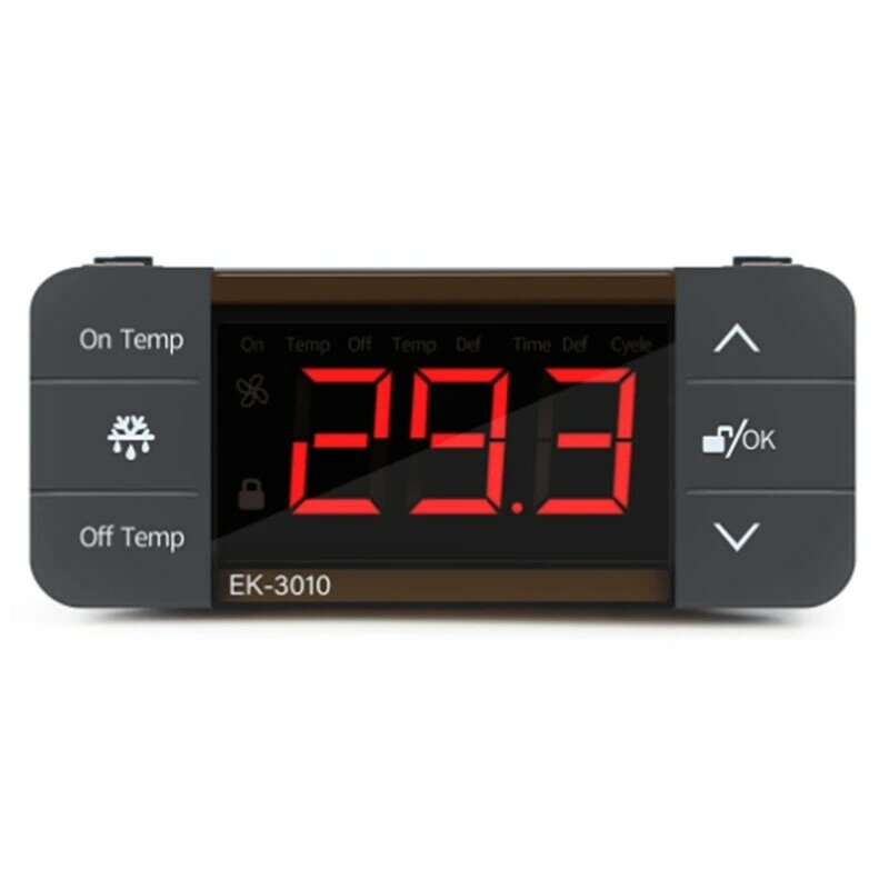 Retail Digital Temperature Controller 220V Cool Heat Switch Refrigerator Refrigeration Defrost Thermostat Sensor