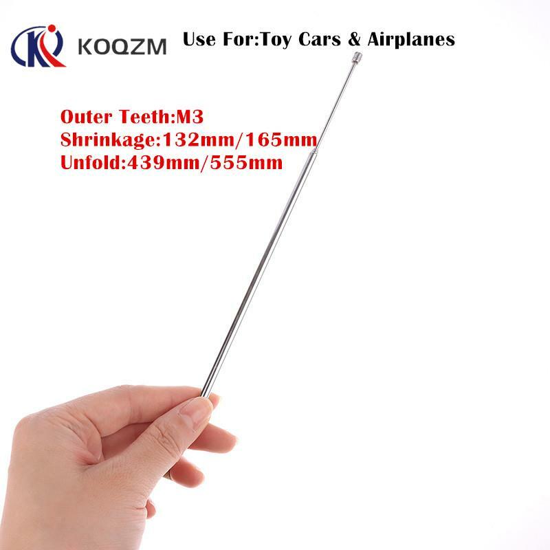 Outer Teeth M3 100cm 44121-4 Sections Telescopic Aerial Antenna For Radio TV RC Car Control Transmitter Controller Car Antenna