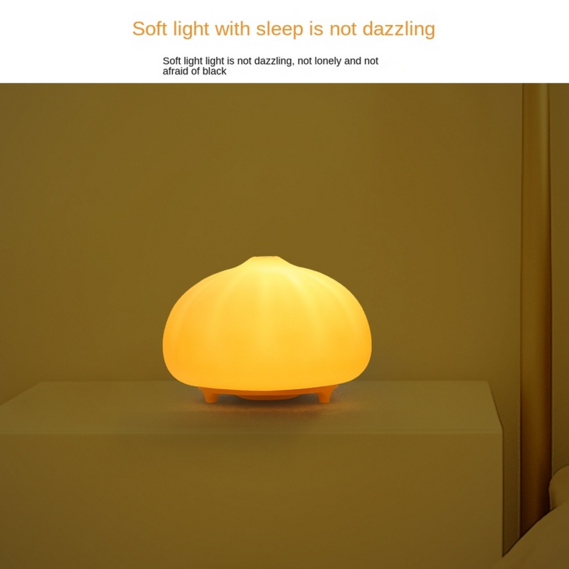 Lampka nocna LED z silikonowym czujnikiem dotykowym, kolorowy prezent świąteczny dla dzieci, kreatywna dekoracja na biurko do sypialni