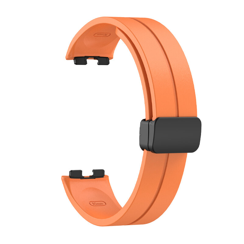 Bracelet en silicone pour Huawei Band 8, remplacement de la montre intelligente, bracelet souple, bracelet magnétique, accessoires