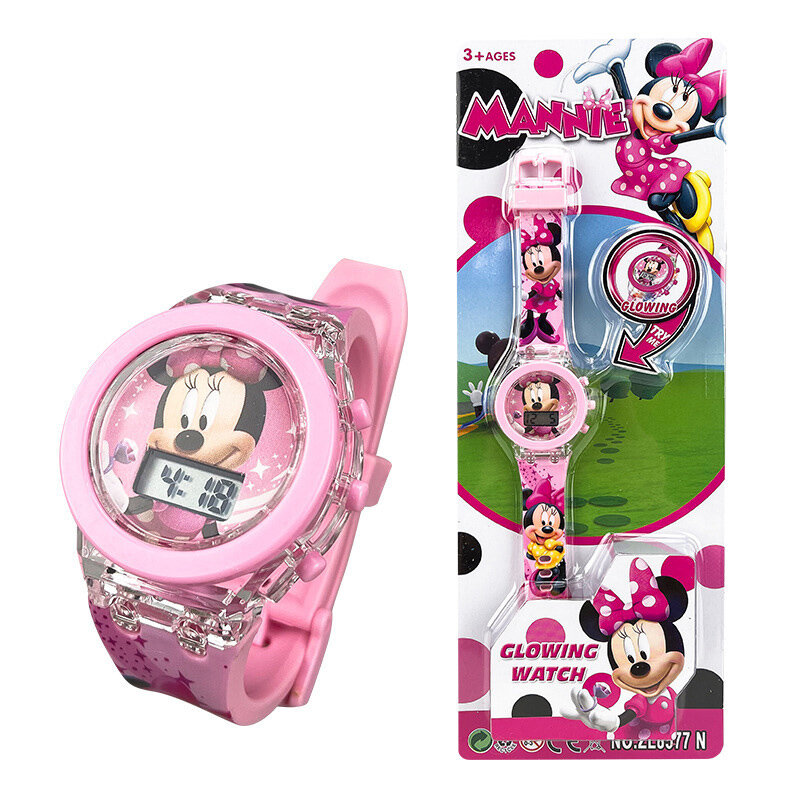 นาฬิกาข้อมือนาฬิกาเด็กรูปคิตตี้สำหรับเด็กผู้หญิง, นาฬิกาของขวัญสำหรับเด็ก SANRIO Kuromi เรืองแสง
