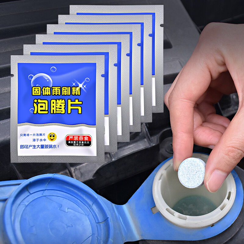 10/20PCS Solid Cleaner Car Windscreen Wiper Effervescent Tablets for Auto Window Glass Toilet Cleaning Car Accessories