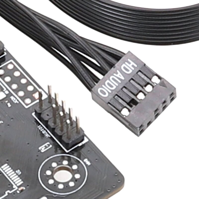 Kabel Konektor HDAudio 9-Pin Depan Motherboard Komputer untuk Dropship Laptop Desktop