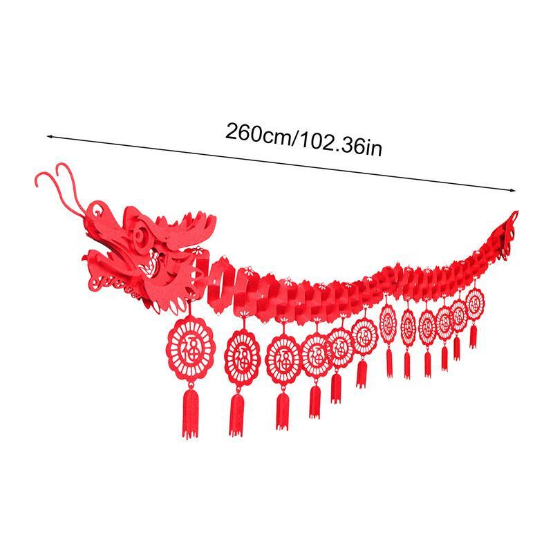 2024 Spring Festival Party Supplies Chinese New Year Dragon Ceiling Decorations Lunar Year Ornament for Shops Restaurant Party