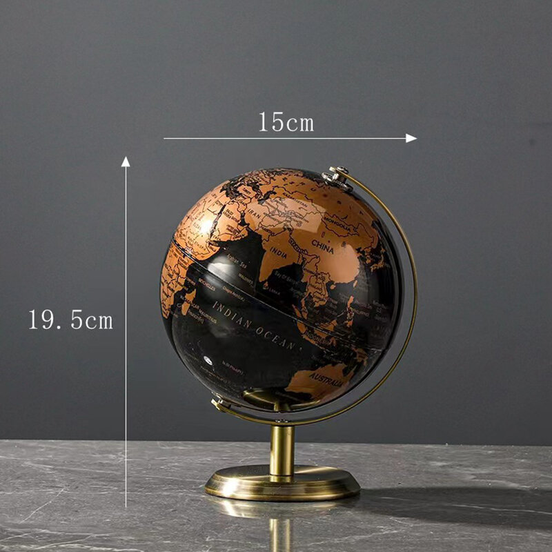 Mapa de constelación de globo del mundo de lujo para el hogar, adornos de escritorio de mesa, regalo, oficina, accesorios de decoración del hogar, nuevo, 19x15cm