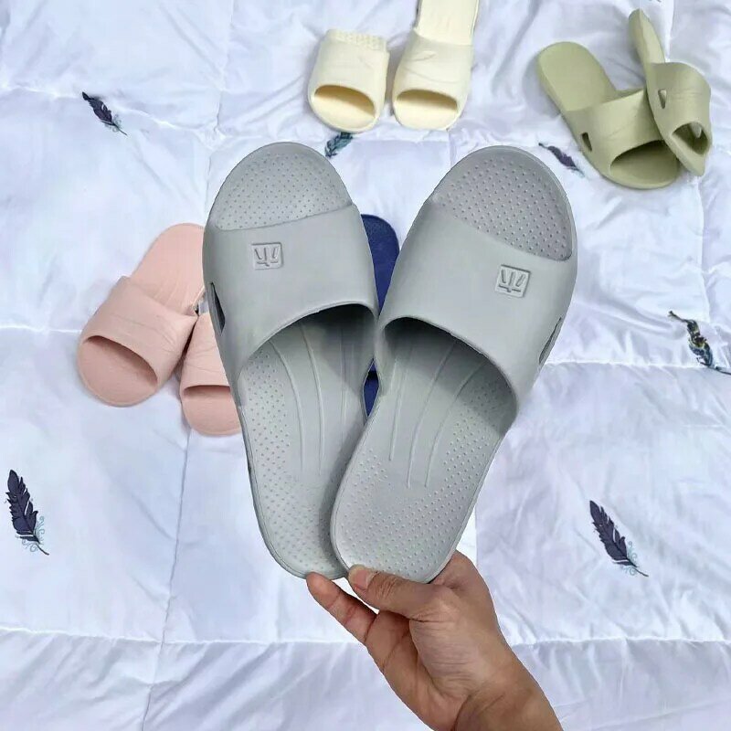 New Foldable Home fashion Slippers Hotel Travel Portable Slides Non-Slip Bathing House Guest Use Summer Men's Women's Flat Shoes