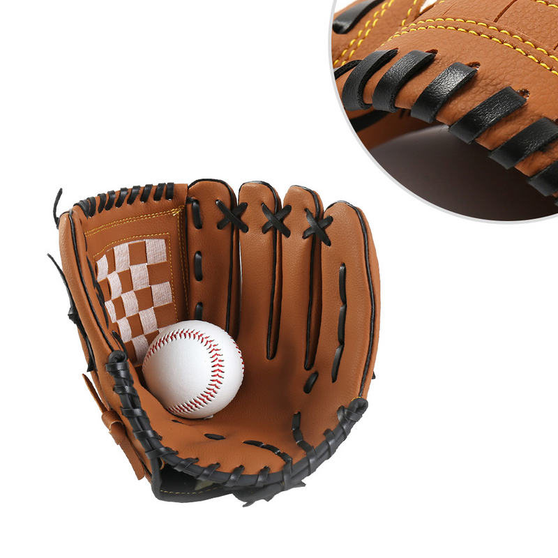 10 5 Baseball Glove Adult Left Hand Softball Mitt Thicken Infield Pitcher Gloves For Kids