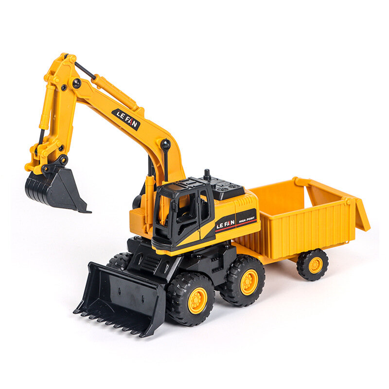 Mainan truk Excavator, mainan truk untuk anak laki-laki, Dumper kendaraan traktor hadiah ulang tahun anak B182
