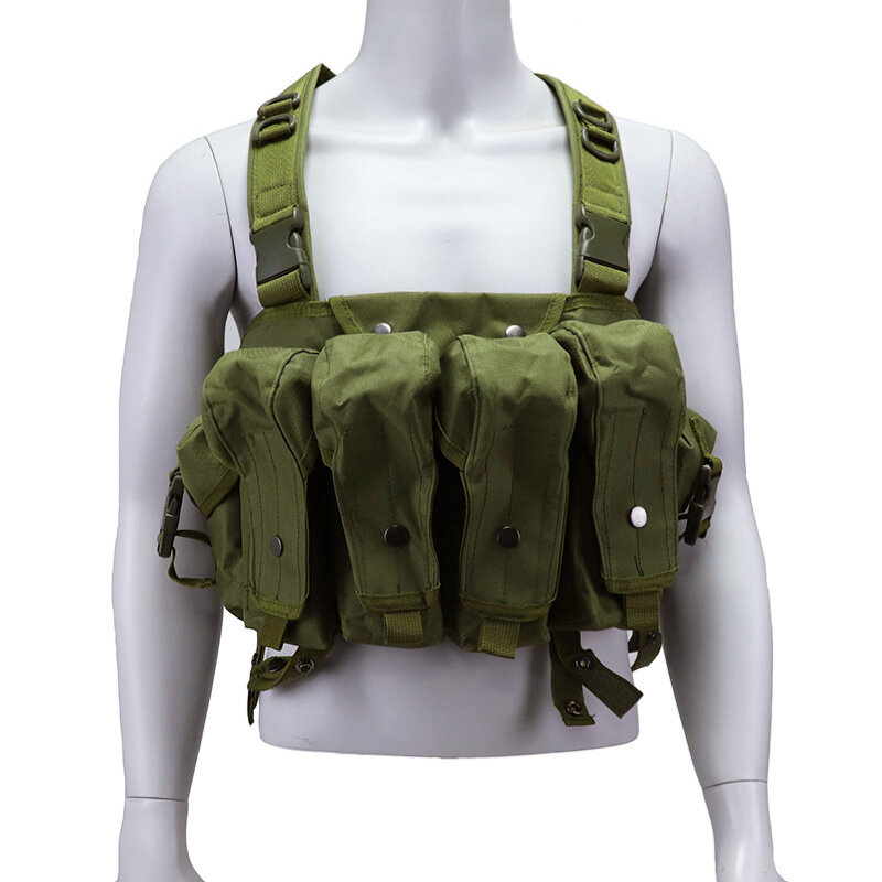 Ak equipamento de peito colete tático airsoft ak 47 molle magazine bolsa do exército equipamento militar ao ar livre cs wargame paintball caça coletes