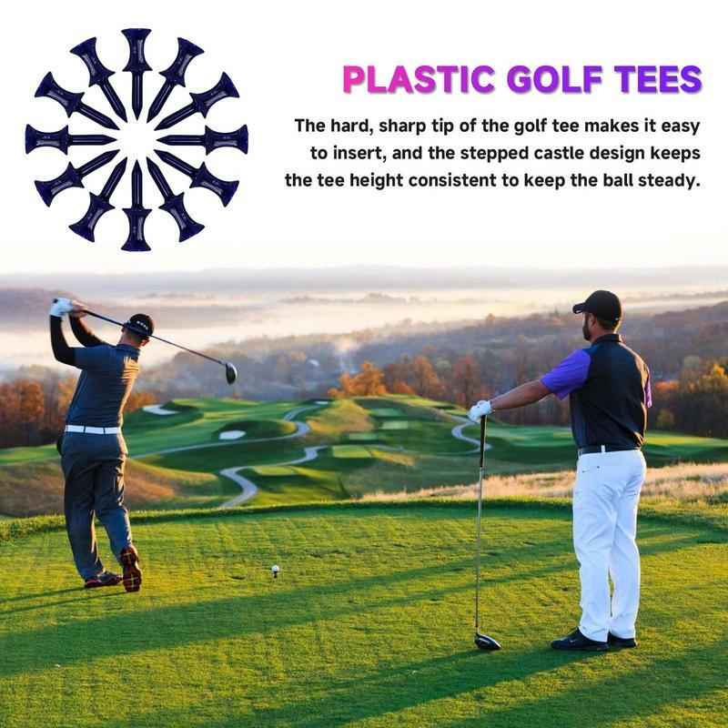 Castle tee Golf 10 buah kaus Golf portabel kaus latihan Golf aksesoris Golf untuk pegolf meningkatkan latihan Golf membantu mengurangi