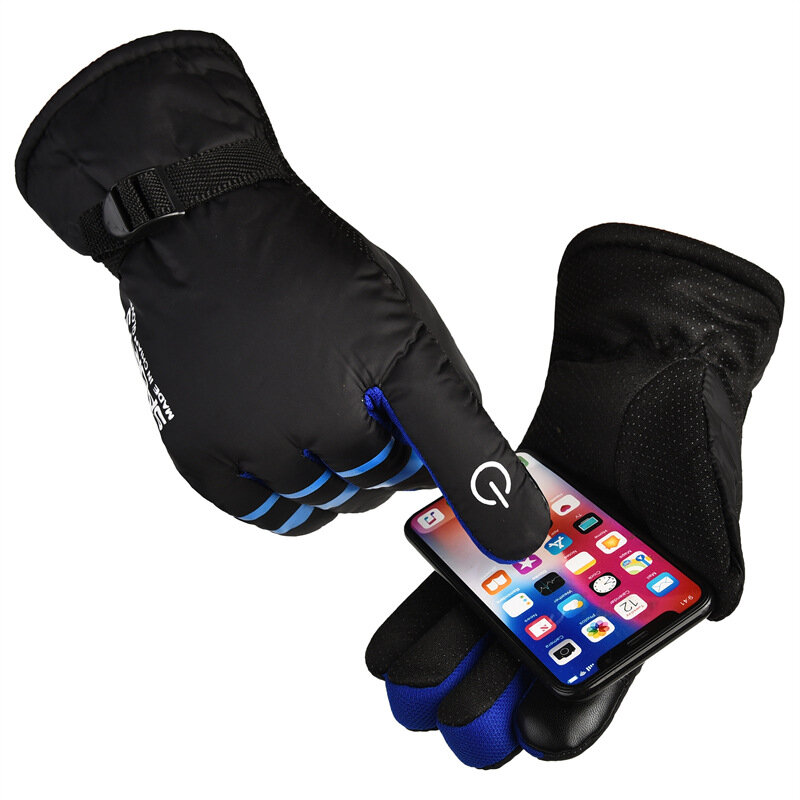 Winter Gloves for Men Snow Gloves Outdoor Ski Motorcycle Men's Cycling Gloves Touch Screen Non-slip Warm Ski Gloves Women Winter