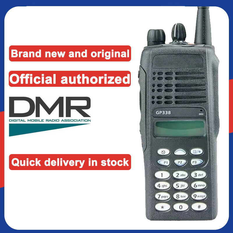 Motorola-GP338 Walkie Talkie portátil, GP339, GP380, HT1250, PRO7150, rádio VHF, portátil