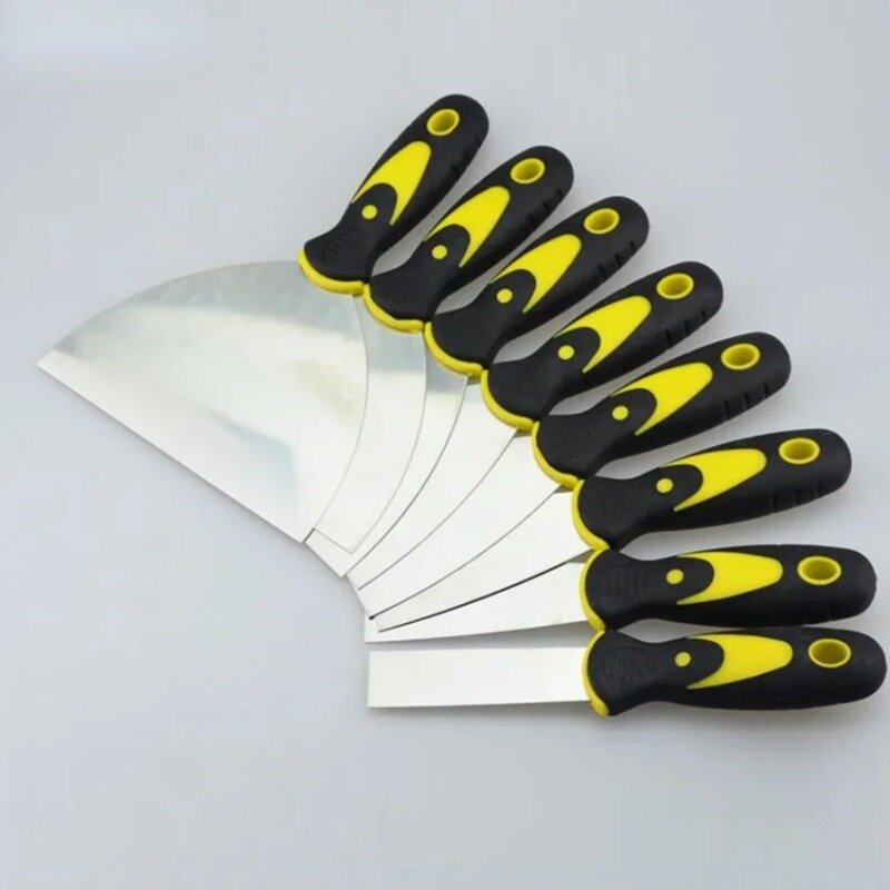 Stainless Steel Putty Knife Filling Spatula Wallpaper Stripper Wood Handle Paint Tool Plaster Shovel Construction Tool