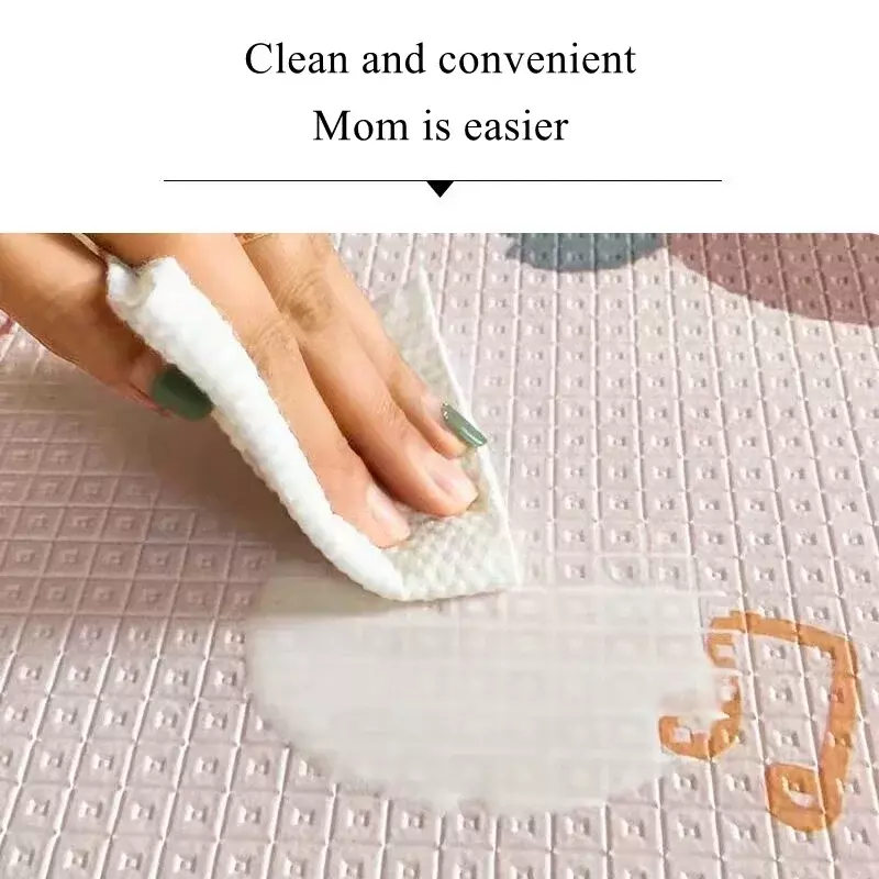 EPE-alfombra de juego para gatear para bebé, tapete de seguridad para niños, 1cm de grosor, respetuoso con el medio ambiente, plegable