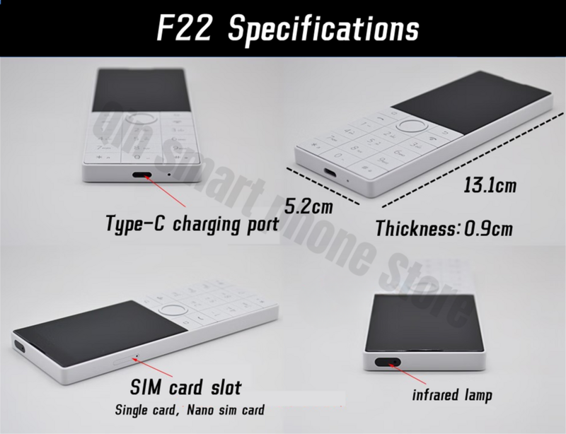 Google มี F22สมาร์ทโฟนแอนดรอยด์หน้าจอสัมผัส MTK6739 2 + 16G 1700mAh 4G