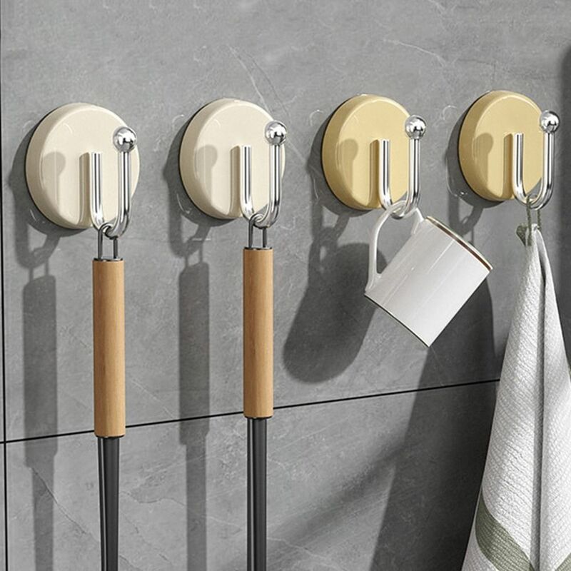 Plastic Wall Hanging Hook Multi-functional Punch-free Seamless Sticky Hook Self Adhesive Waterproof Key Hanger Kitchen
