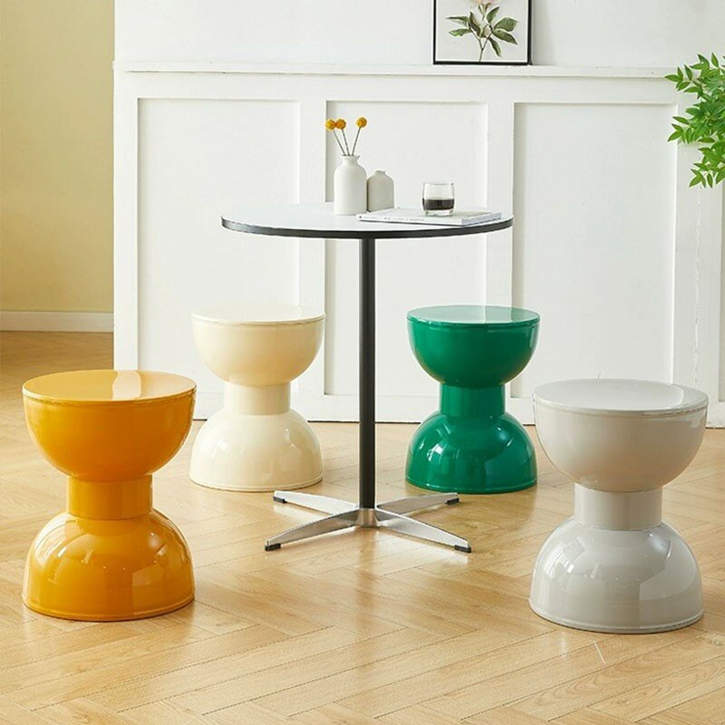 Nordic stolec zmieniający buty kreatywny zagęszczony krem stołek stołek stolik kawowy do salonu stołek z tworzywa sztucznego okrągłe stołki domowe