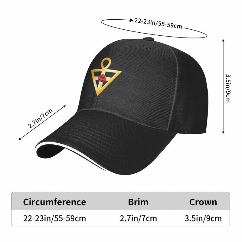 Emblem baru topi bisbol Hip Hop pria wanita pesanan rosario topi kuda desainer merek mewah