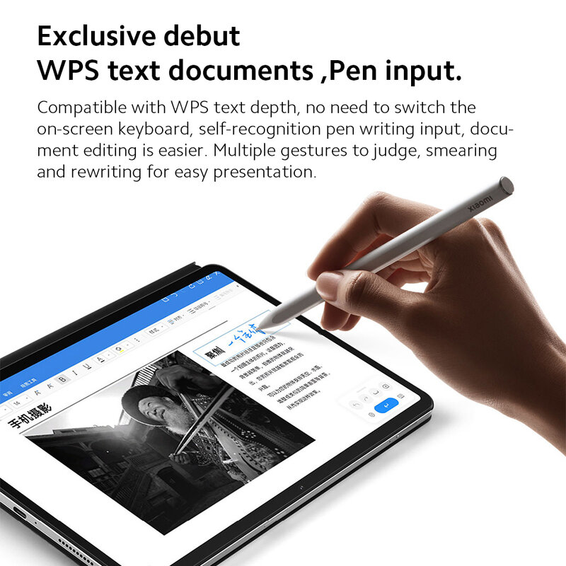 Xiaomi Stylus Pen 2 pena pintar, pena pintar baru 2023 untuk Xiaomi Mi Pad 6 Pad 5 Pro Tablet 4096 level sensor tipis tebal gambar magnetik
