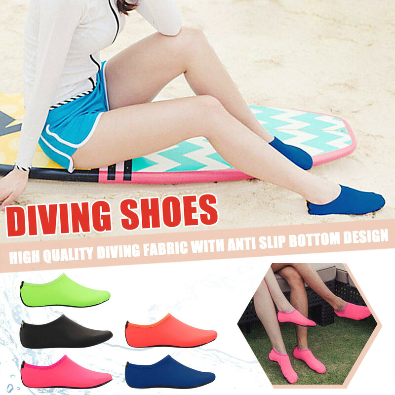 Chaussures d'eau pour hommes et femmes, chaussures de natation, document solide, chaussettes de plage d'été, pantoufles de rencontre en bord de mer
