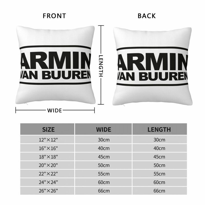 Armin Van Buuren Square Pillow Case for Sofa Throw Pillow