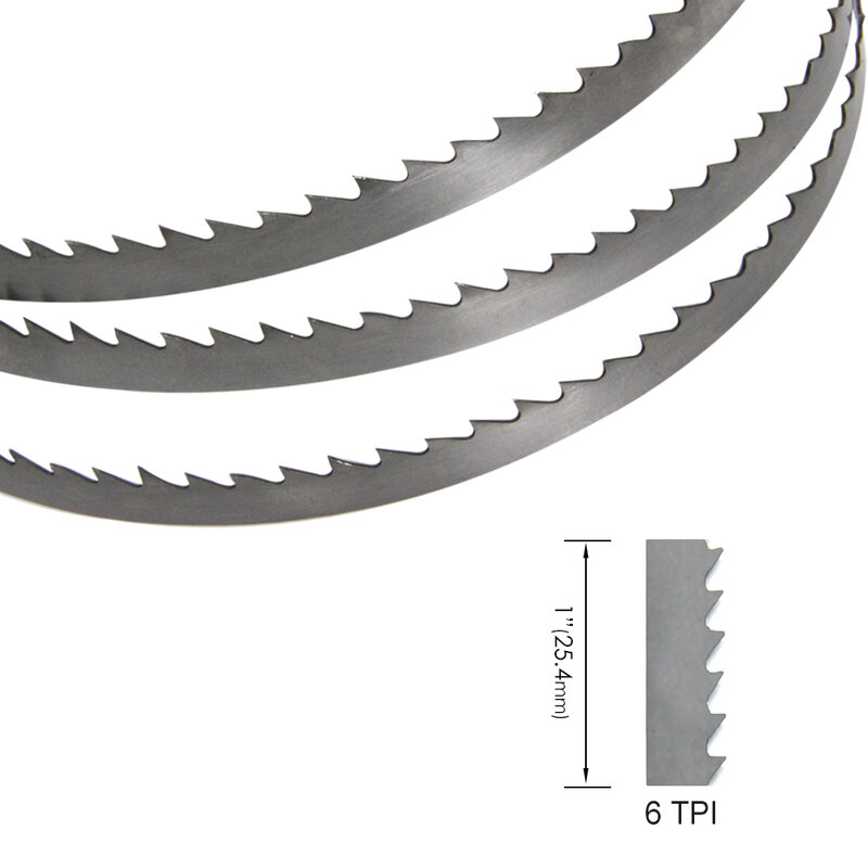 Hoja de sierra de banda de acero al carbono TPI 6, herramienta para cortar madera, Metal y plástico, 56 ", 1425mm, 1425x10x0,5mm, 2 piezas