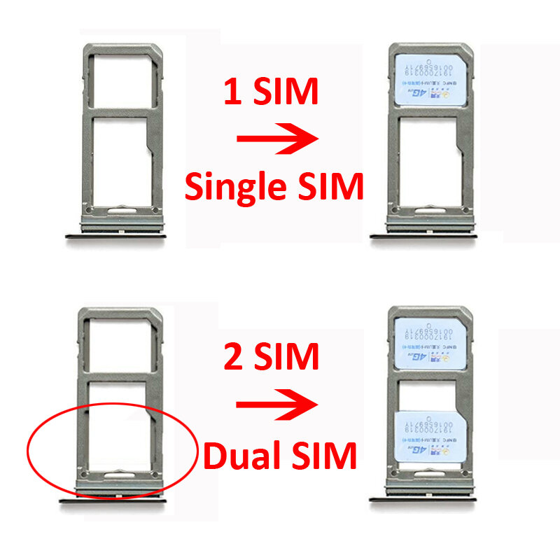 ถาดซิมอะแดปเตอร์สำหรับ Samsung Galaxy หมายเหตุ 8 N950 N950F N950N N950U N950W N950X Original โทรศัพท์ SIM Micro SD ผู้ถือบัตร