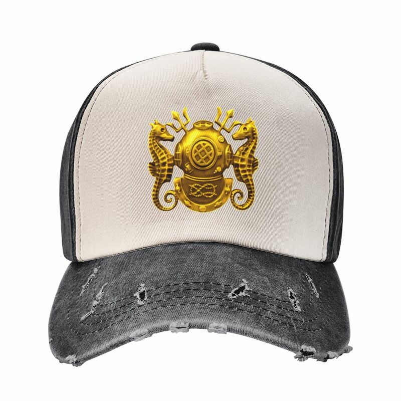 Gorra de béisbol con insignia de buceo en el mar profundo para hombre y mujer, sombrero de lujo, gorra de béisbol