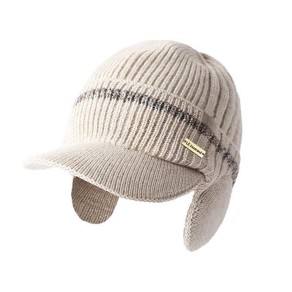 Chapéu de malha de cashmere windproof, chapéu de proteção auricular, chapéu quente, equitação ao ar livre, inverno frio, novo, 2022