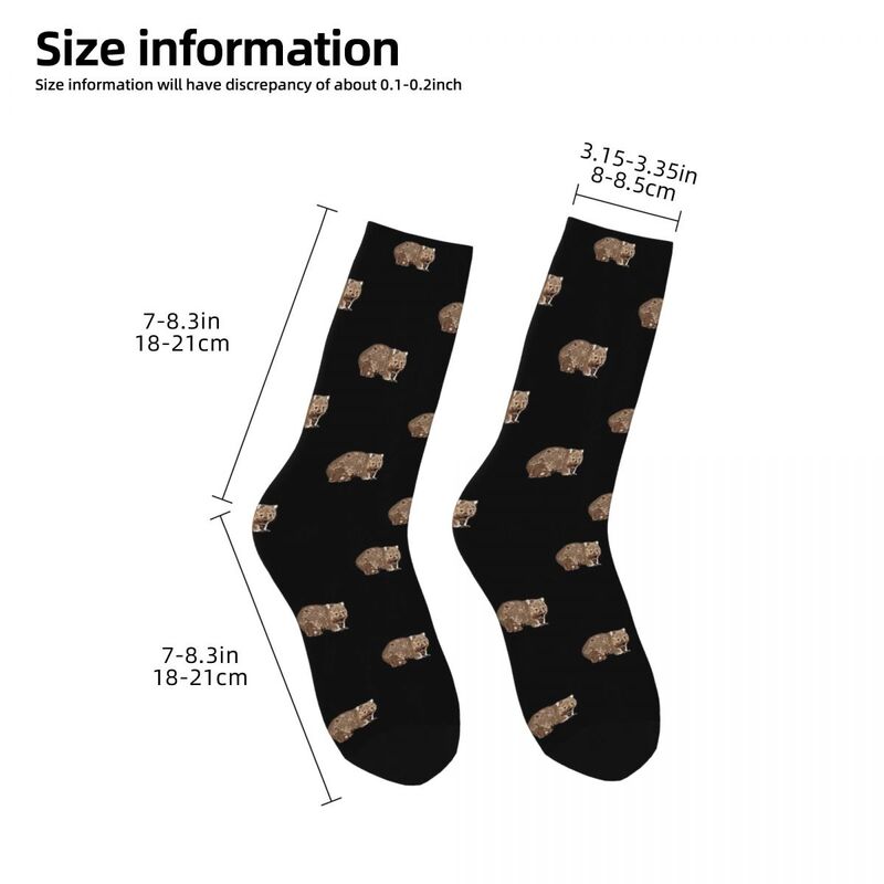 Носки Wombat (Vombatus Ursinus), высококачественные чулки в стиле Харадзюку, всесезонные длинные носки для мужчин и женщин, подарок на день рождения